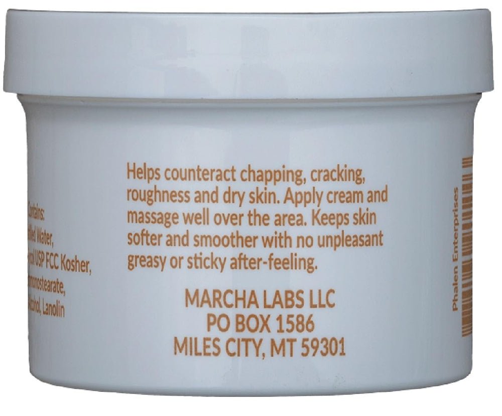 Wool Wax Creme lanolin-ingredient close-up highlights natural moisturization for dry skin relief.