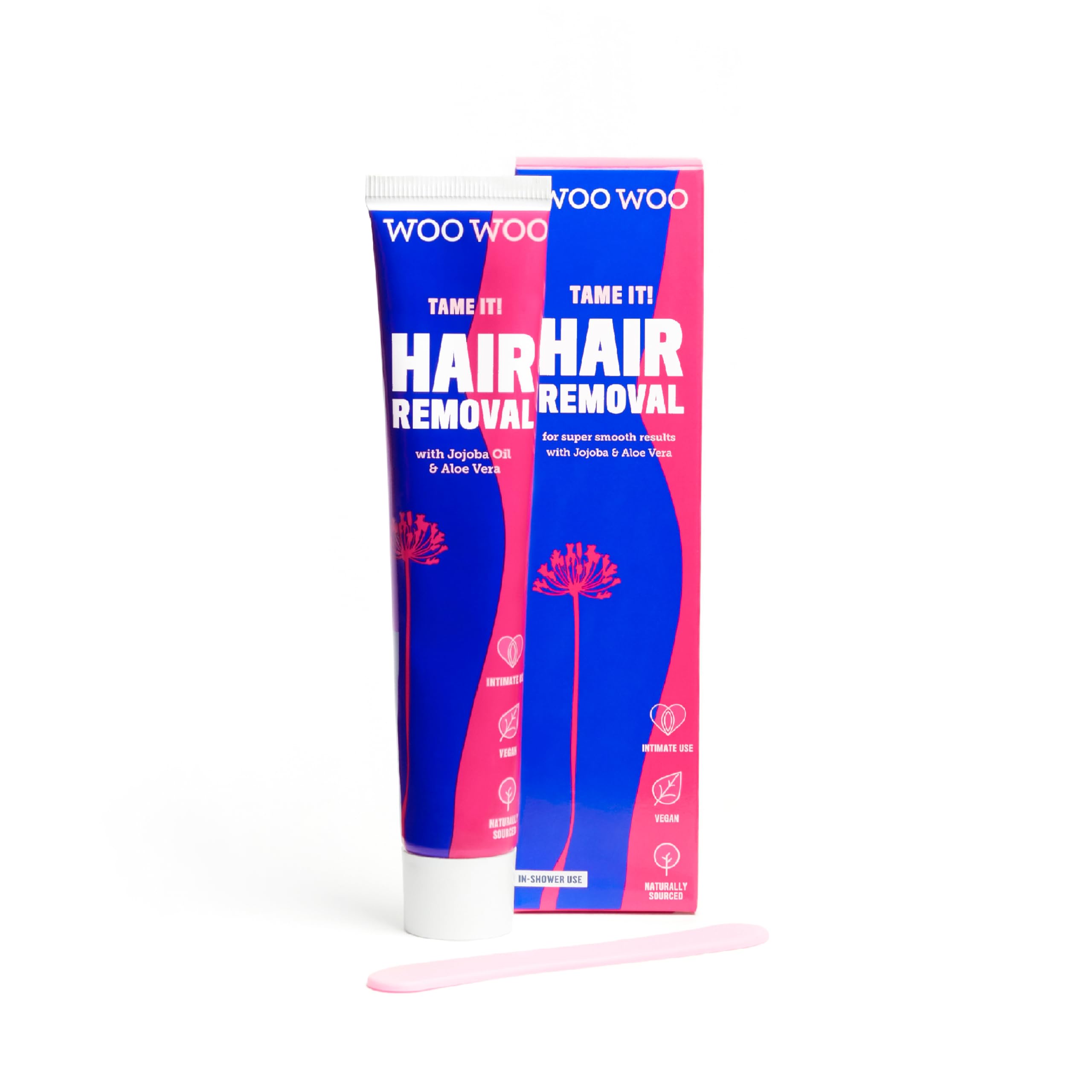 WOOWOO Tame It tube close-up for at-home removal and control