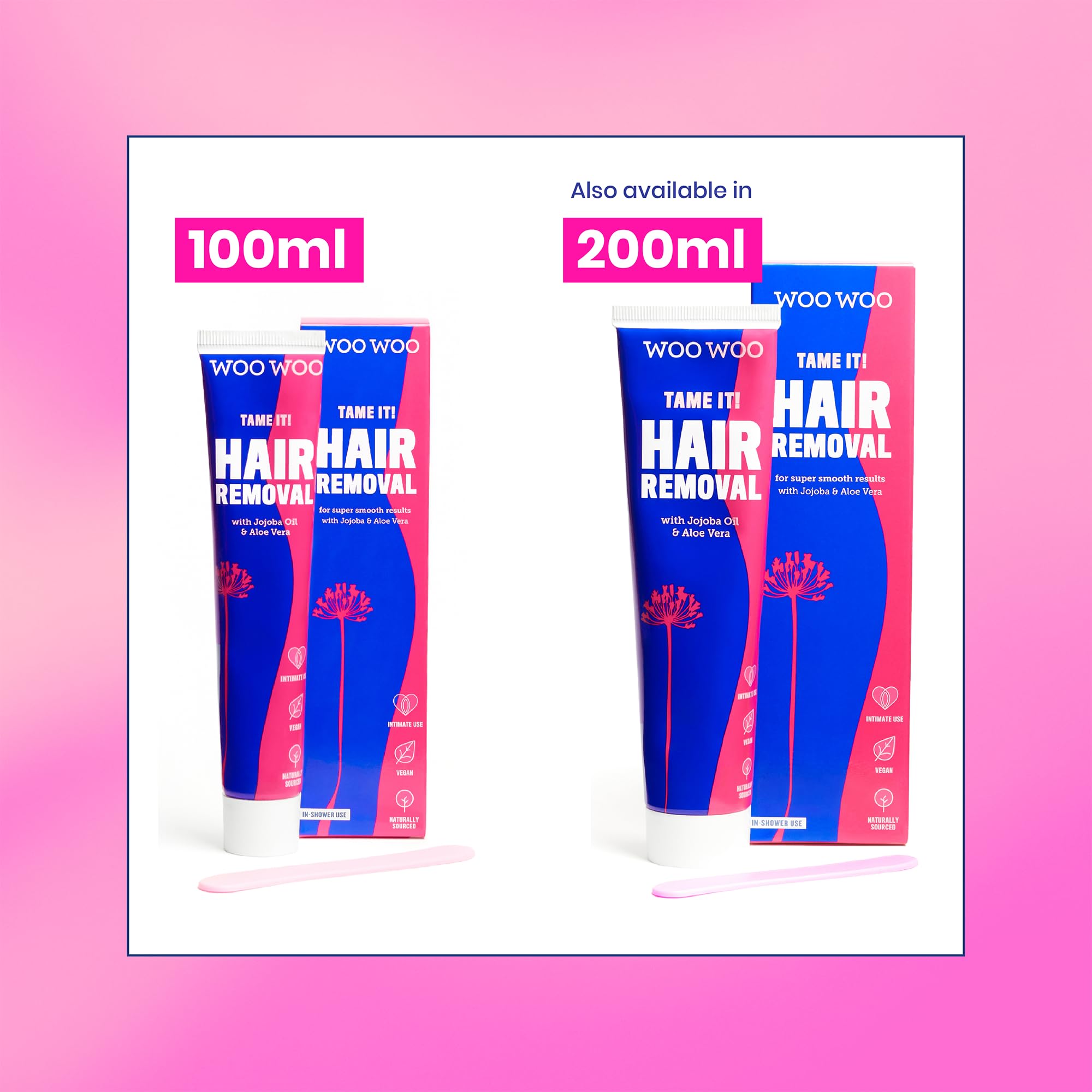 WOOWOO Tame It is dermatologically tested for sensitive skin.