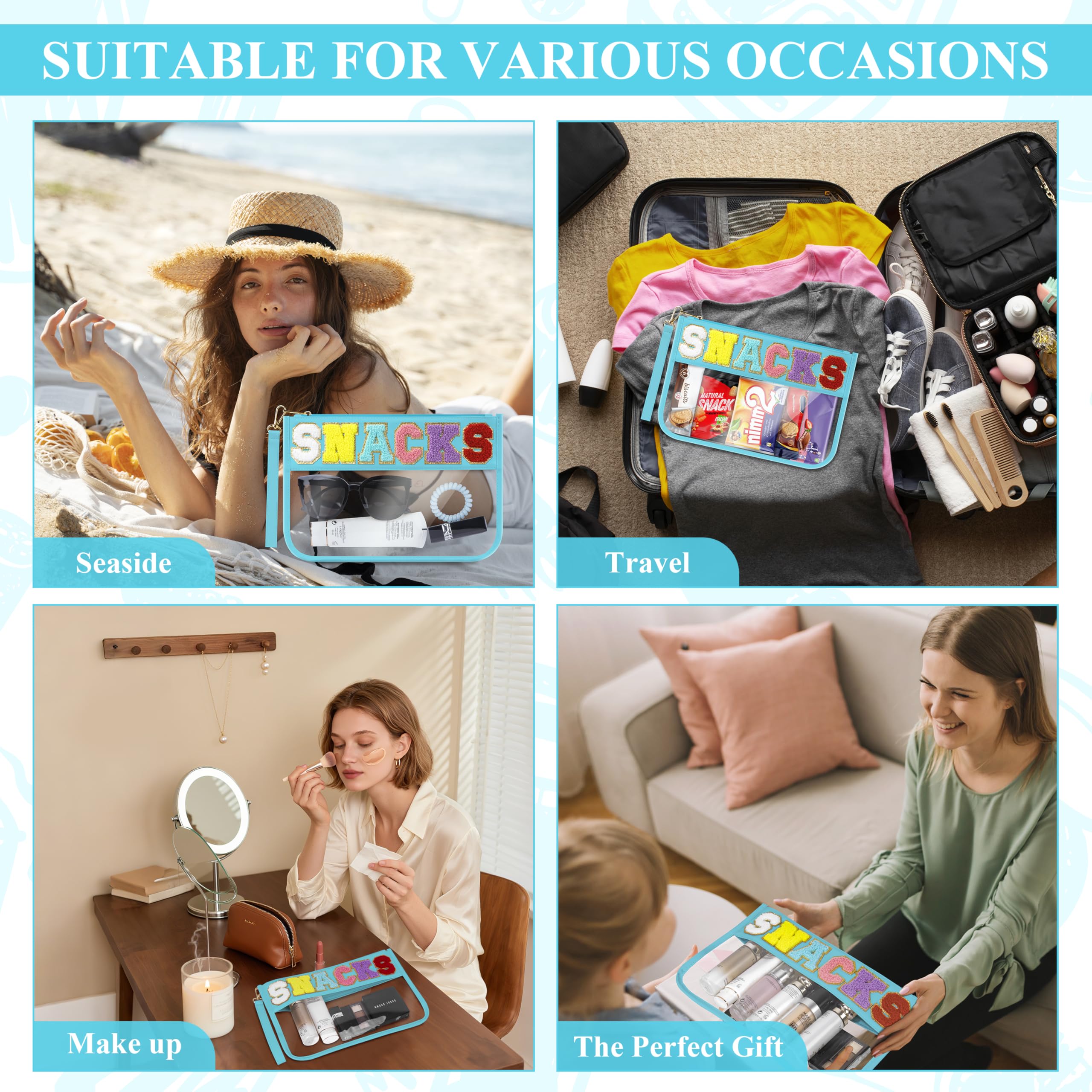 WOPIPAL transparent sides provide easy item locating during travel and daily routines.