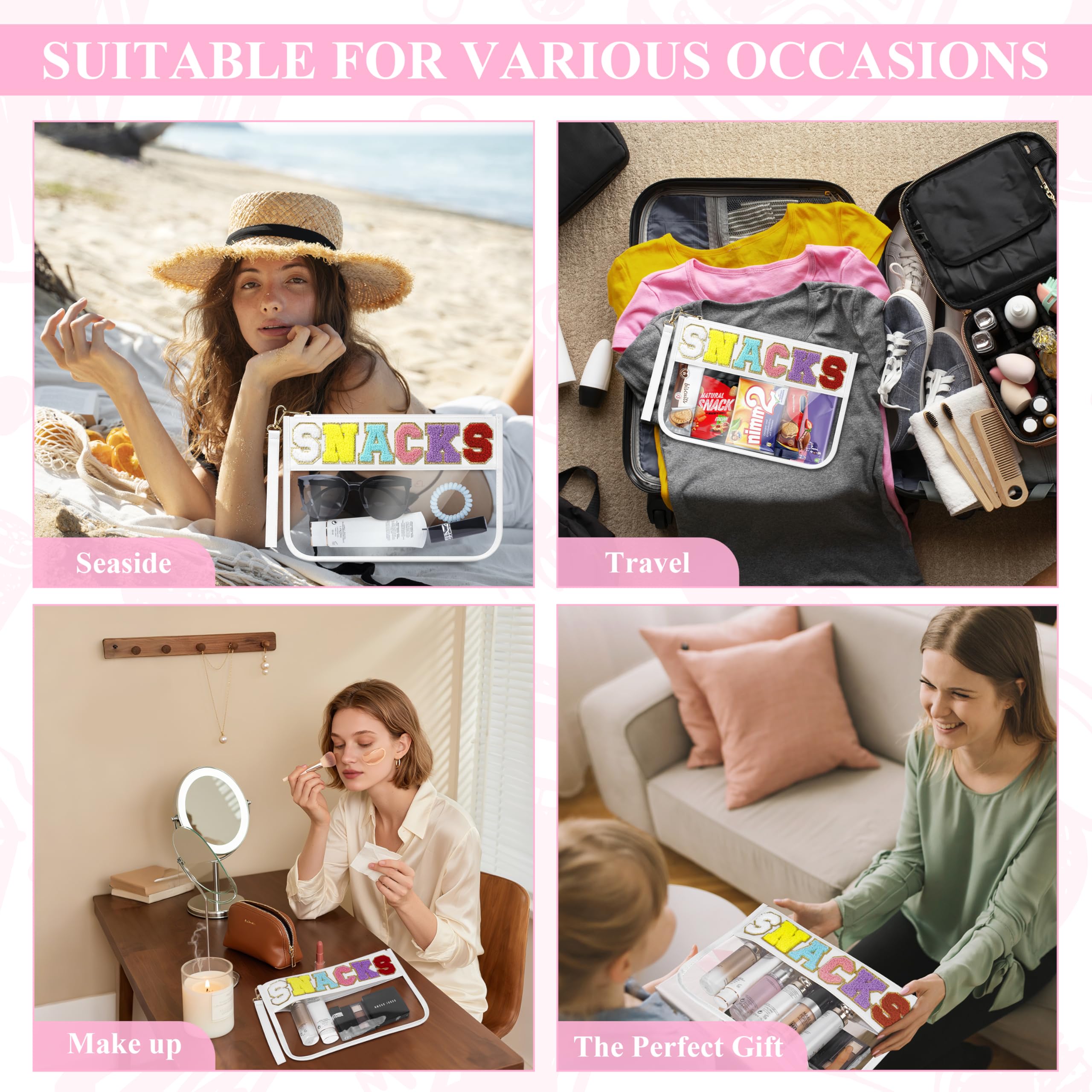 WOPIPAL versatile design for makeup, snacks, or gym essentials.