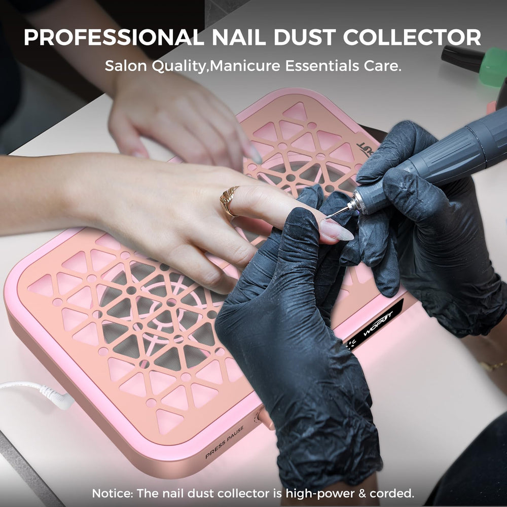 Woput Nail Dust Collector control panel with 10 speeds and LED display