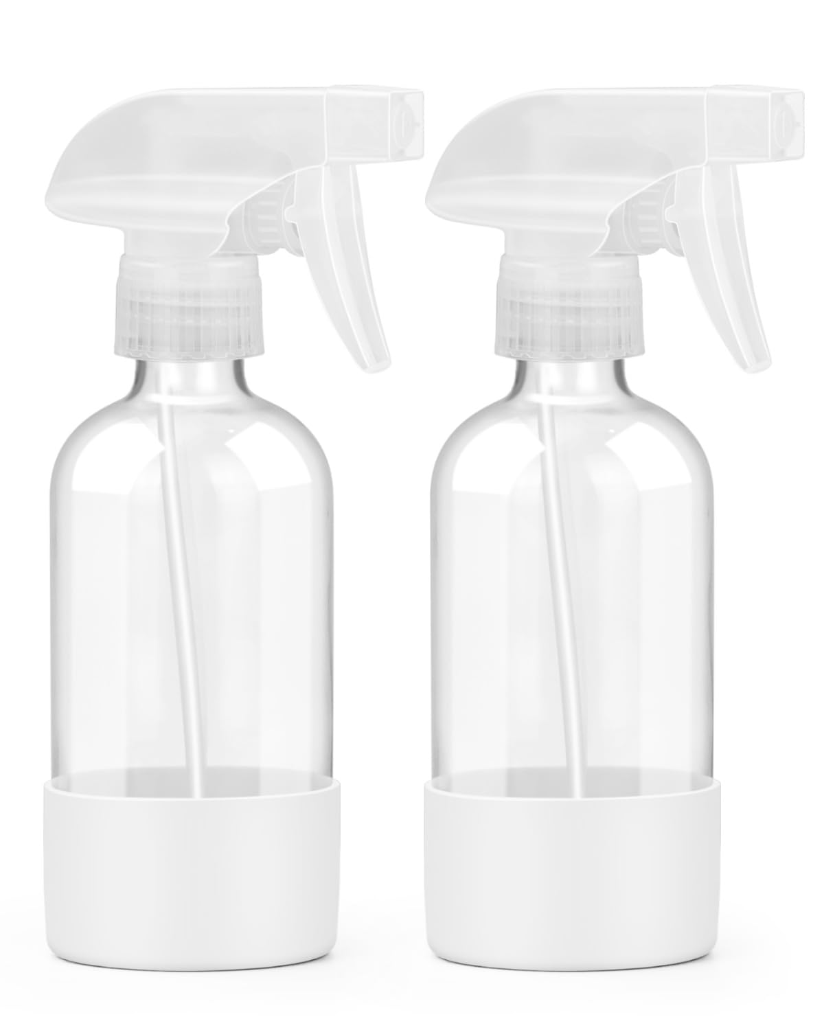 Worldgsb 2-pack glass spray bottles 8oz for eco-friendly cleaning and gardening