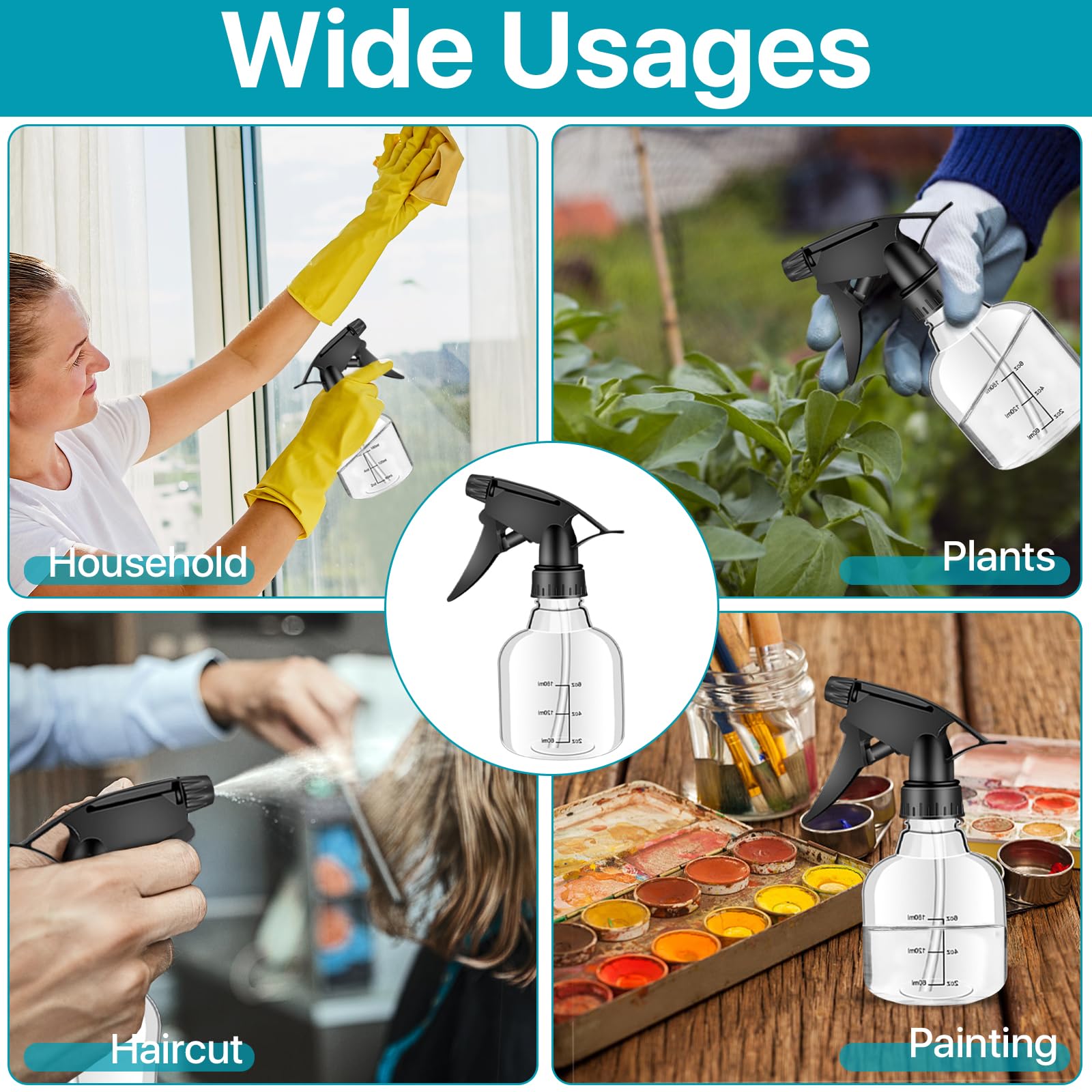 Worldity reusable spray bottles support greener cleaning routines.