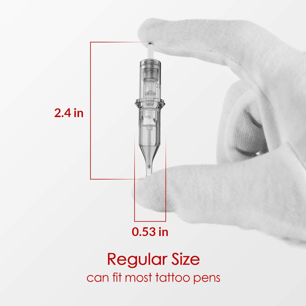 Wormhole Tattoo 1209RL round liner close-up for clean shading.