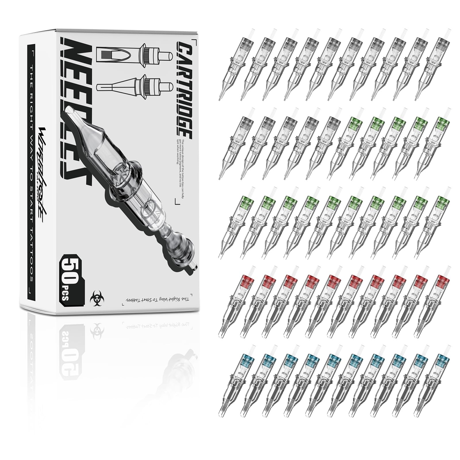 Wormhole Tattoo 50Pcs needles pack for liner and shader