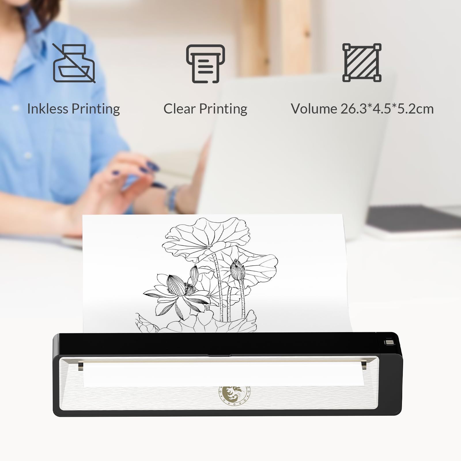 Wormhole Tattoo printer supports A4 size prints for flexible stencil options.