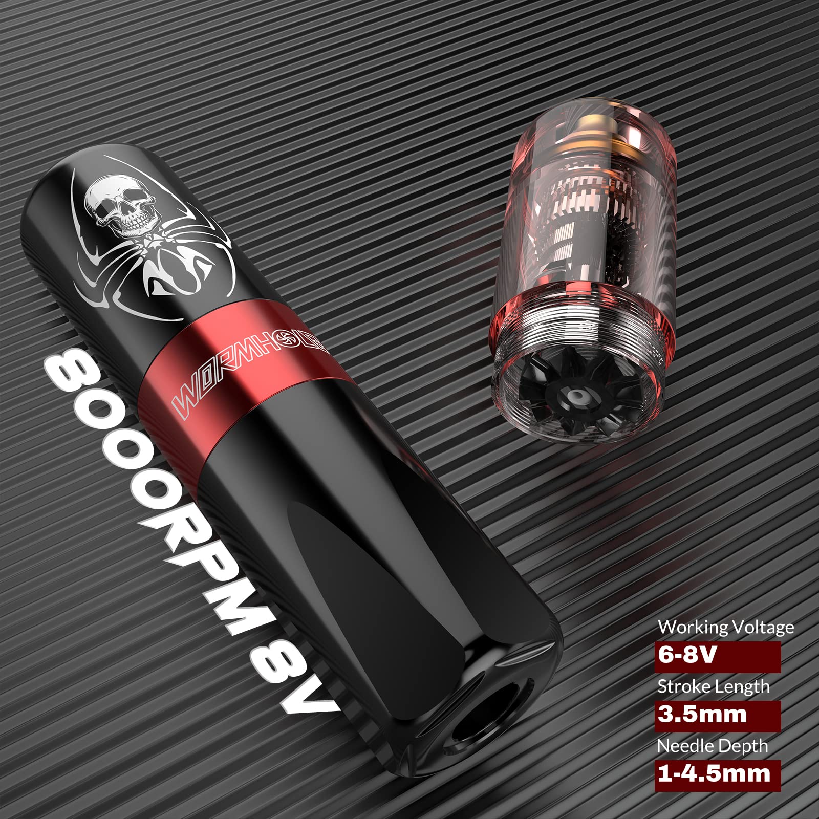 Wormhole Tattoo needles 5RL-5RM, premium cartridges for precise lining and shading