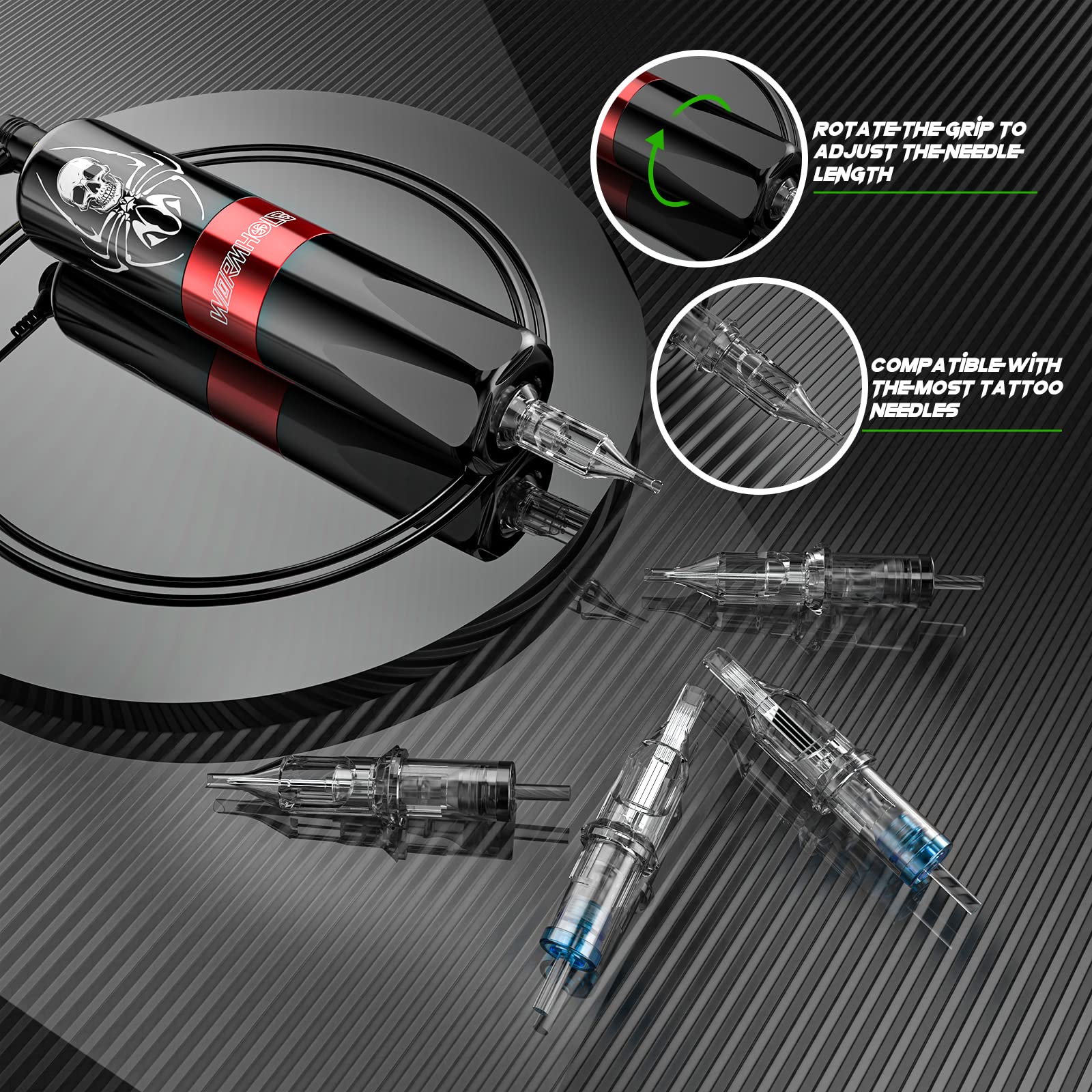 Wormhole Tattoo foot pedal, hands-free operation improves workflow for learners