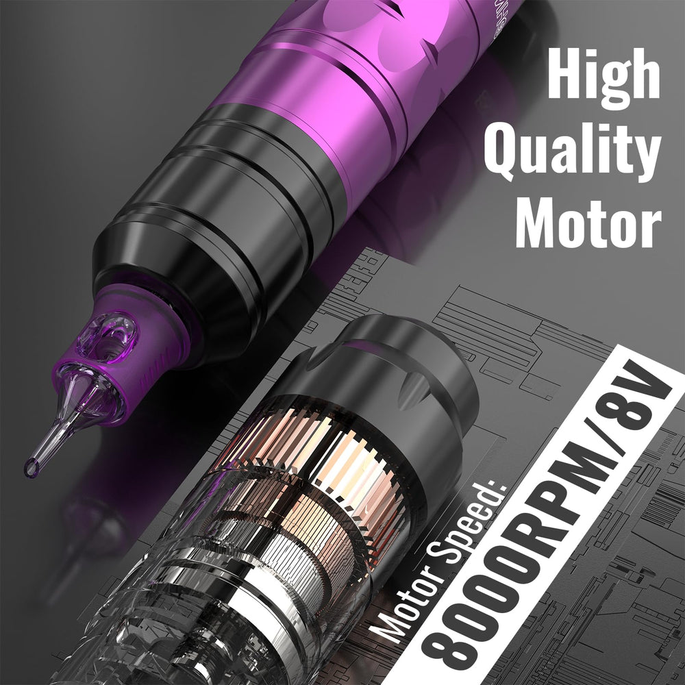 Wormhole Tattoo kit dual setup powers uninterrupted workflow with quick battery swaps.