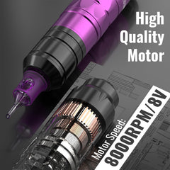 Wormhole Tattoo kit dual setup powers uninterrupted workflow with quick battery swaps.