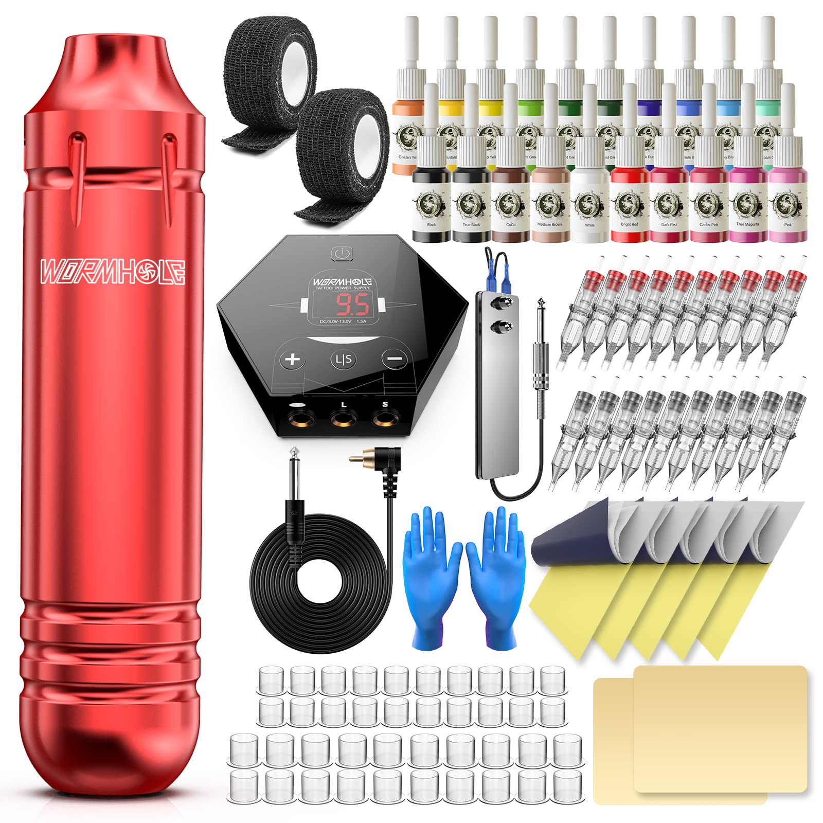 Wormhole Tattoo Kit ergonomic-design for comfortable sessions and precise control.