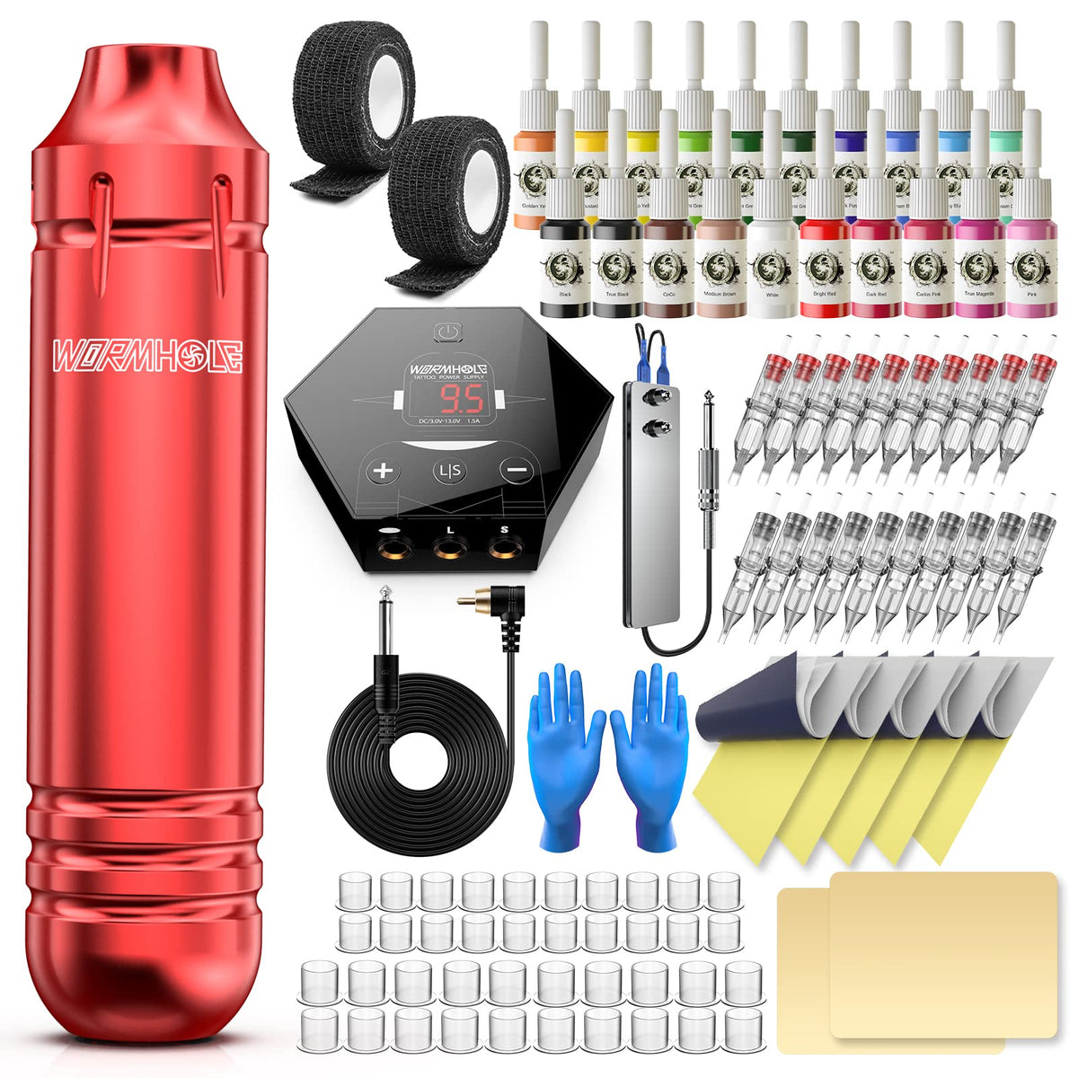 Wormhole Tattoo Kit ergonomic-design for comfortable sessions and precise control.