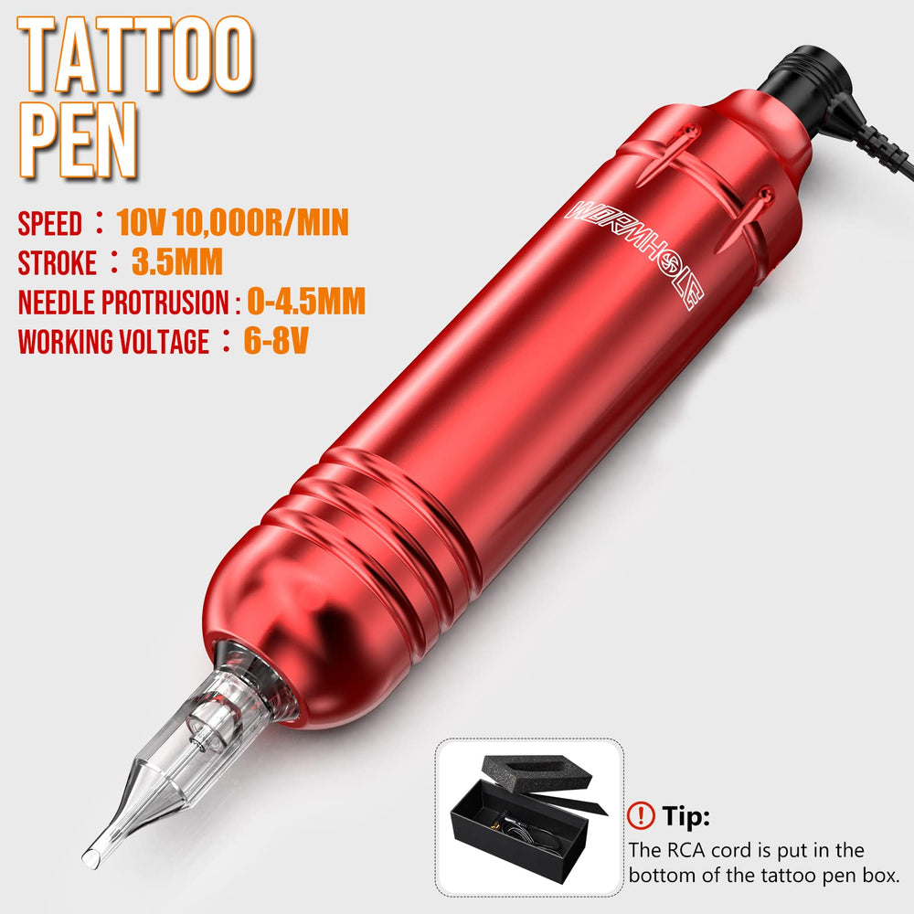Wormhole Tattoo Kit needle-compatibility supports versatile cartridge needle use.