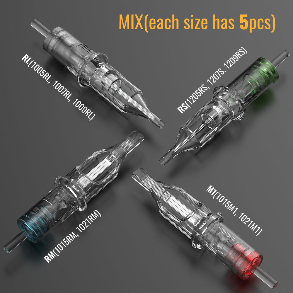 Wormhole Tattoo mixed sizes for liner and shader provide precise control and consistency