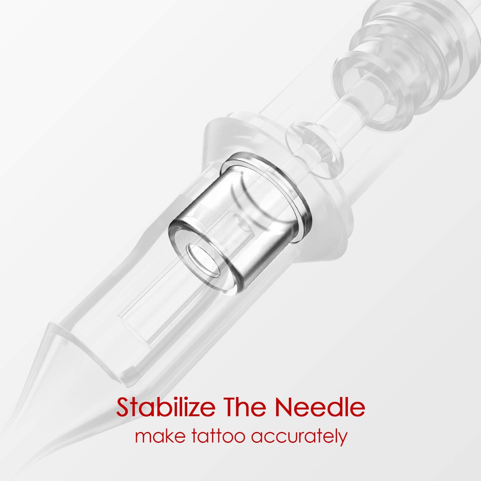 Wormhole Tattoo plastic membrane cartridge showing ink barrier.