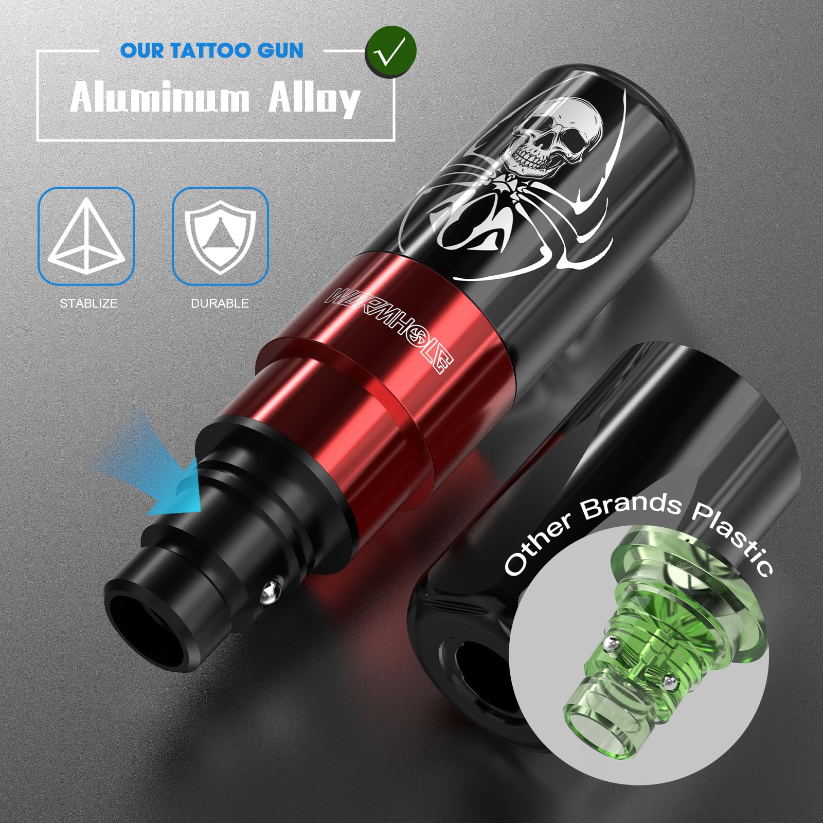 Wormhole Tattoo power supply front, reliable control for consistent performance