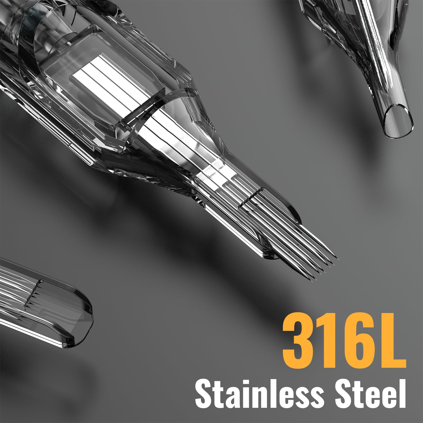 Wormhole Tattoo cartridge built with stainless steel and PVC for durability