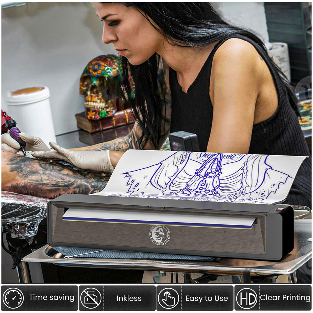 Wormhole Tattoo stencil printer Bluetooth setup for wireless device pairing