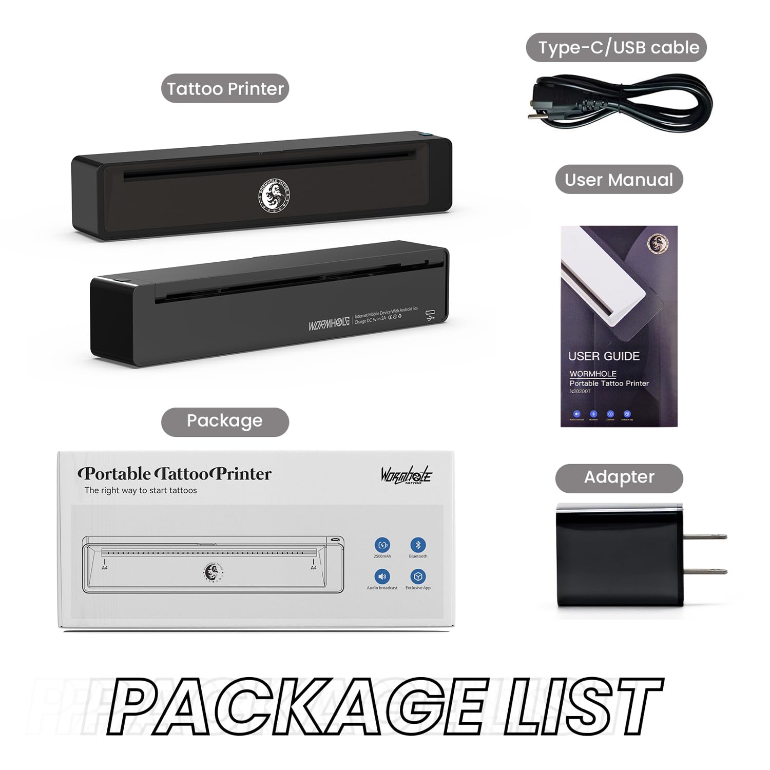 Wormhole Tattoo stencil printer inkless thermal technology delivering clean stencils
