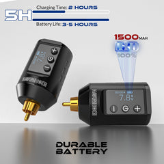 Wormhole Tattoo WB11-A RCA connection compatible with most tattoo pens.
