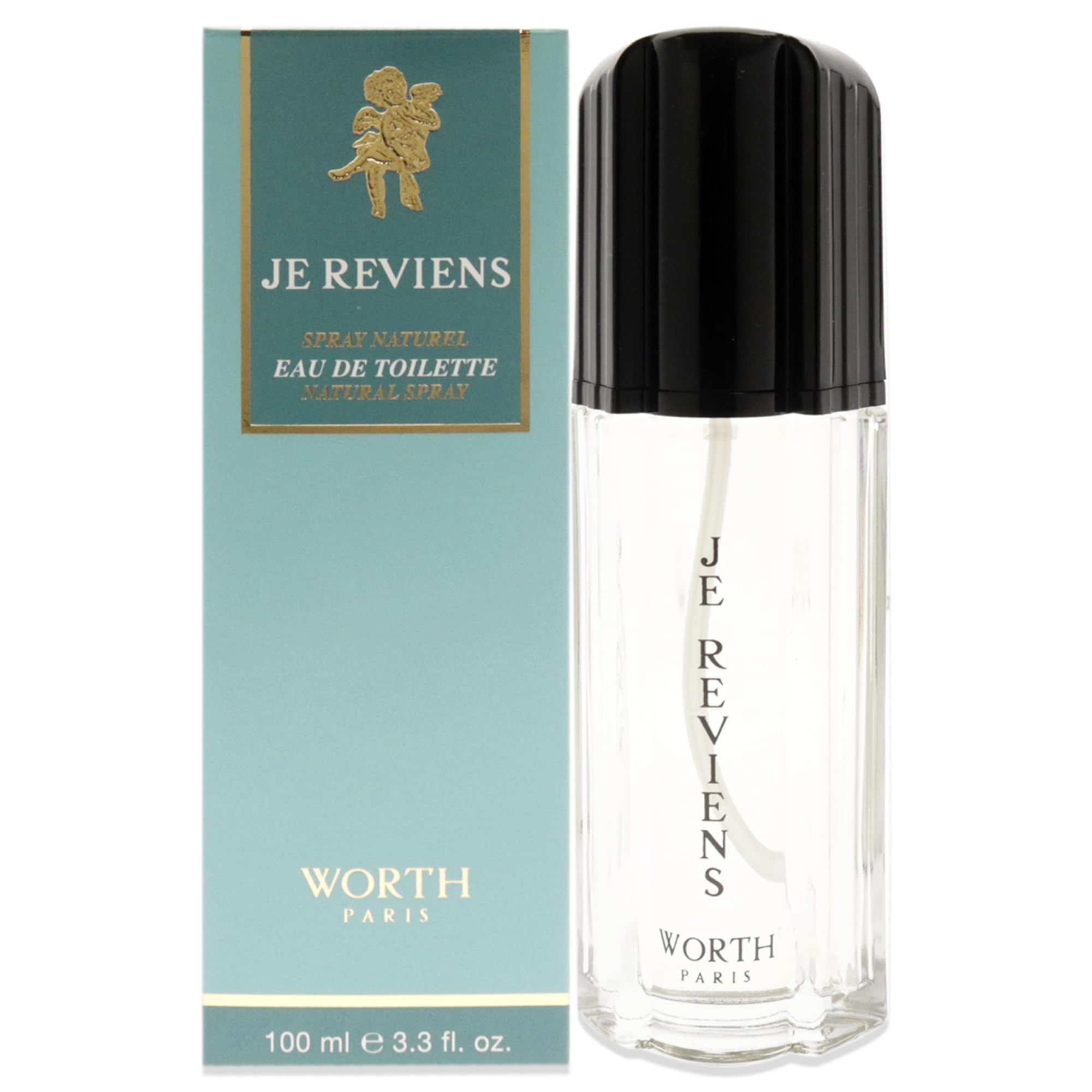 Worth Je Reviens para mujer, botella de 100 ml, aroma envolvente para uso diario.
