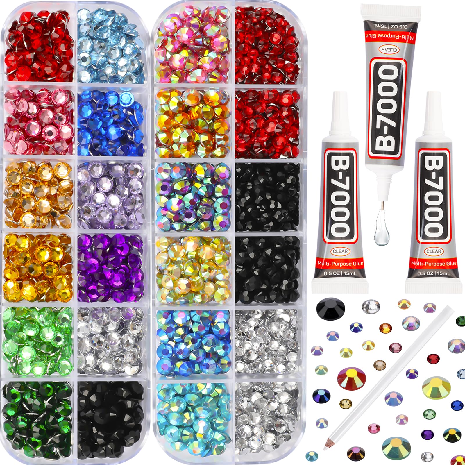 Worthofbest rhinestones 2mm flatbacks for DIY fashion accents and sparkle.