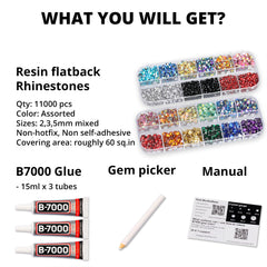 Worthofbest rhinestones 3mm flatbacks add eye-catching shine to nails and crafts.