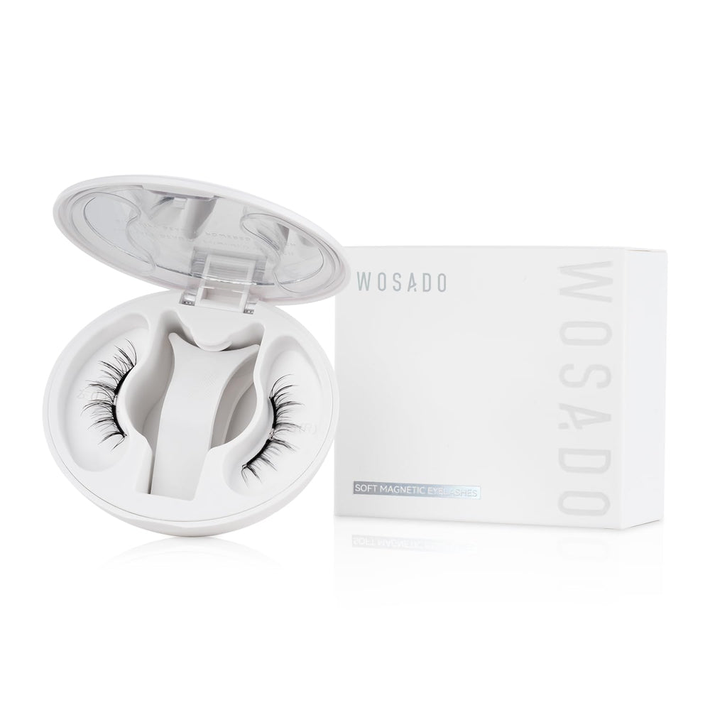 WOSADO No.14 Frost Black Plus magnetic eyelashes, full 23mm length for dramatic daily looks.