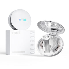 WOSADO Magnetic Eyelashes V27 Chicago Skyline packaging close-up for simple glam.