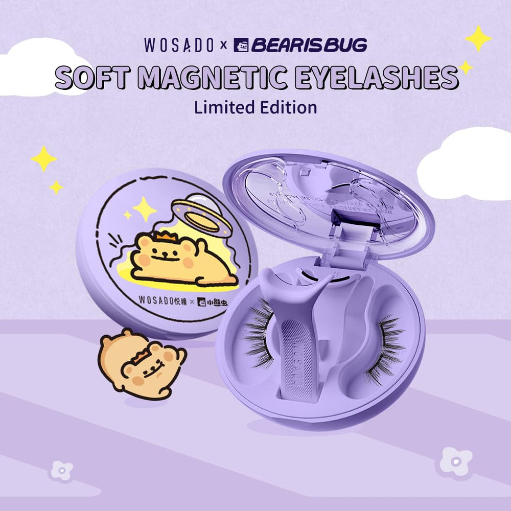 WOSADO waterproof magnetic lashes stay put through moisture.