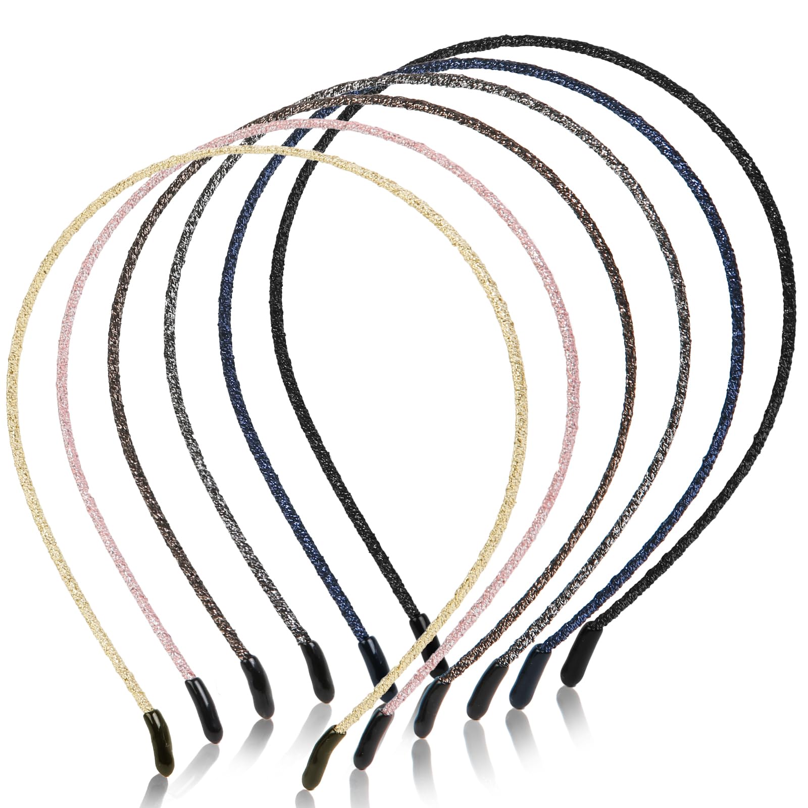 WOVOWOVO sparkly headbands offer colorful shine for stylish outfits and easy styling.