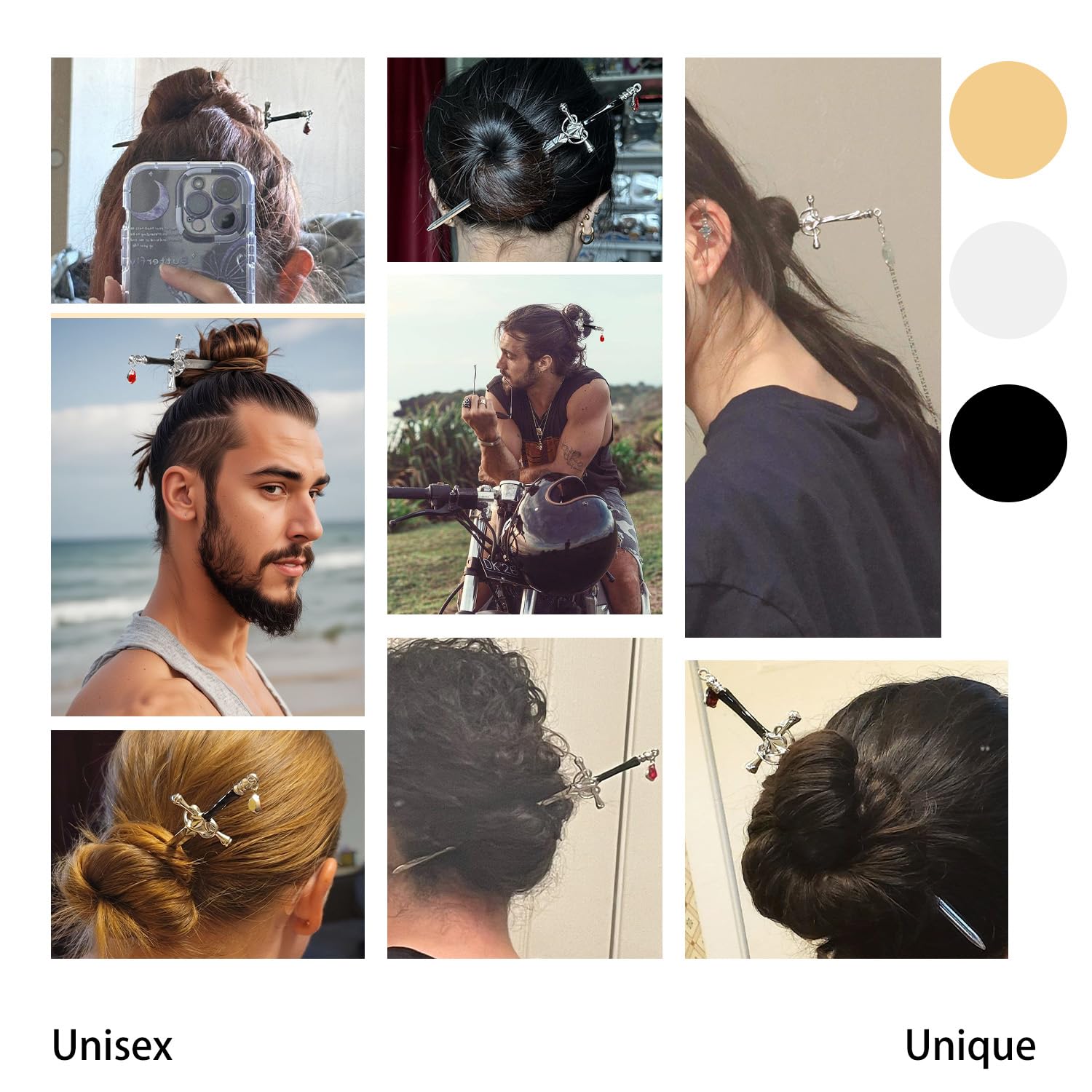 WOVOWOVO sword hair stick cosplay-ready accessory for bold outfits