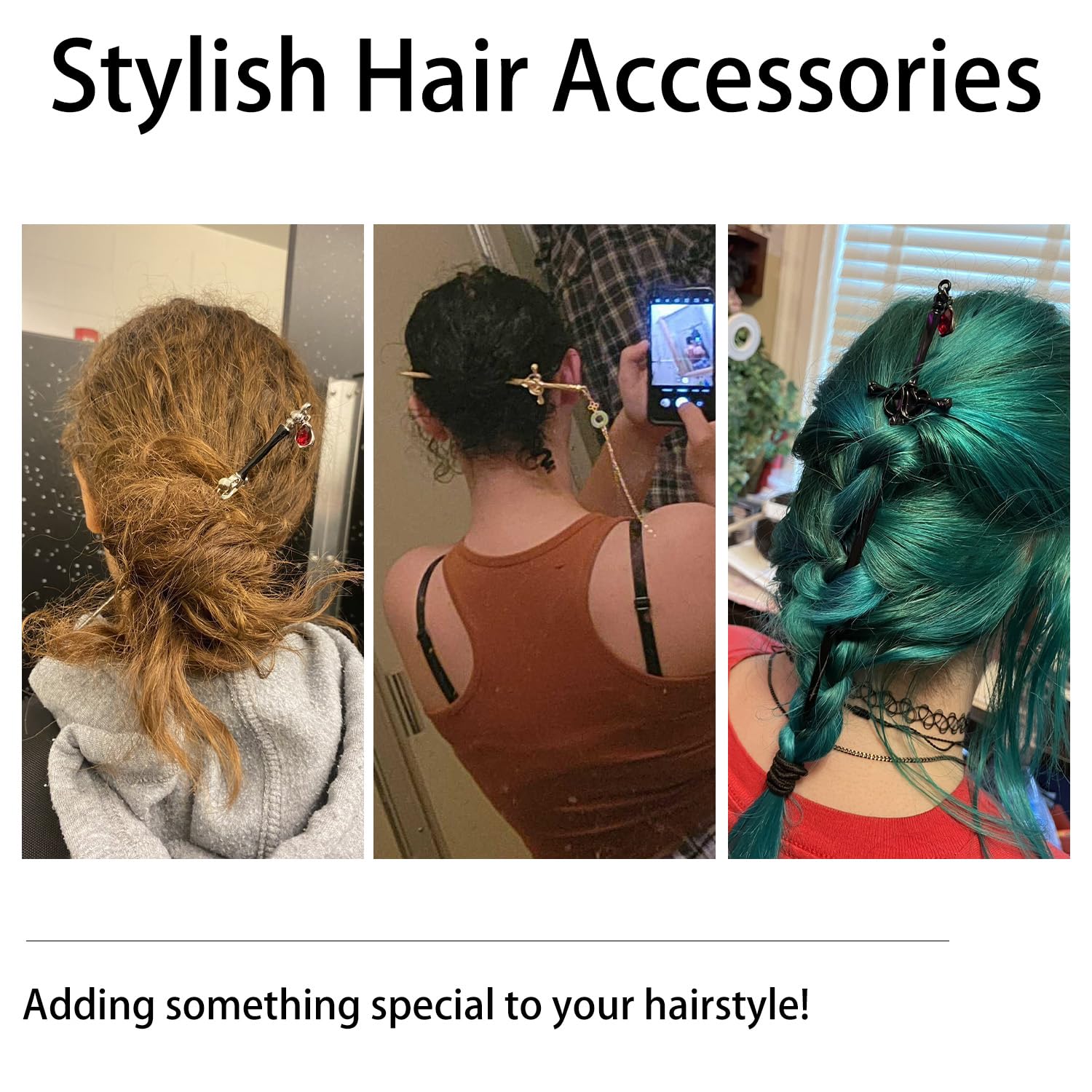 WOVOWOVO sword hair stick tassels highlight festive or cosplay hairstyles