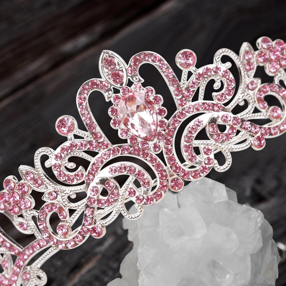 WOVOWOVO Tiara crystal-detail highlights intricate sparkle for proms