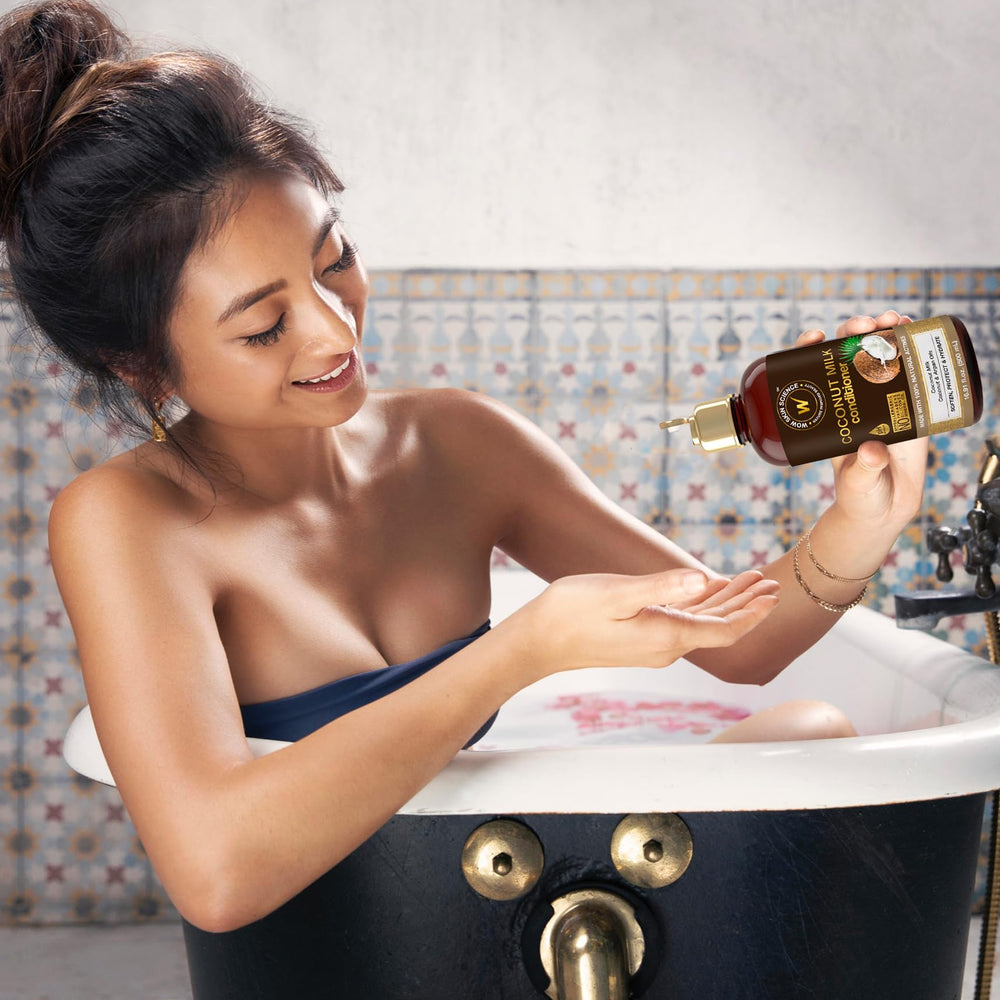 WOW Skin Science Coconut Oil Milk Shampoo cruelty-free label signals ethical, plant-powered care