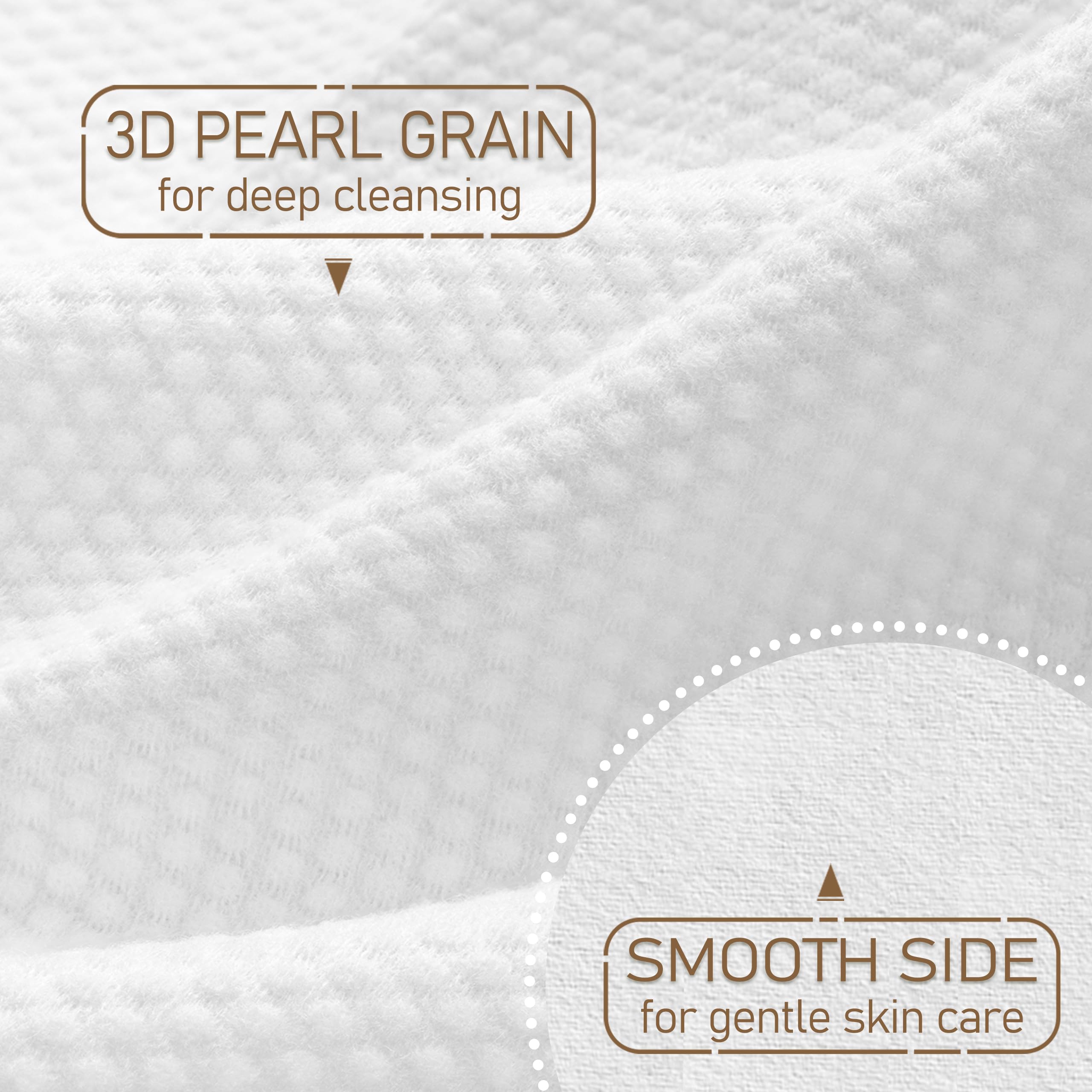 WOWOTEX box dispensing towels emphasizes easy grab-and-go facial cleansing in a bathroom.