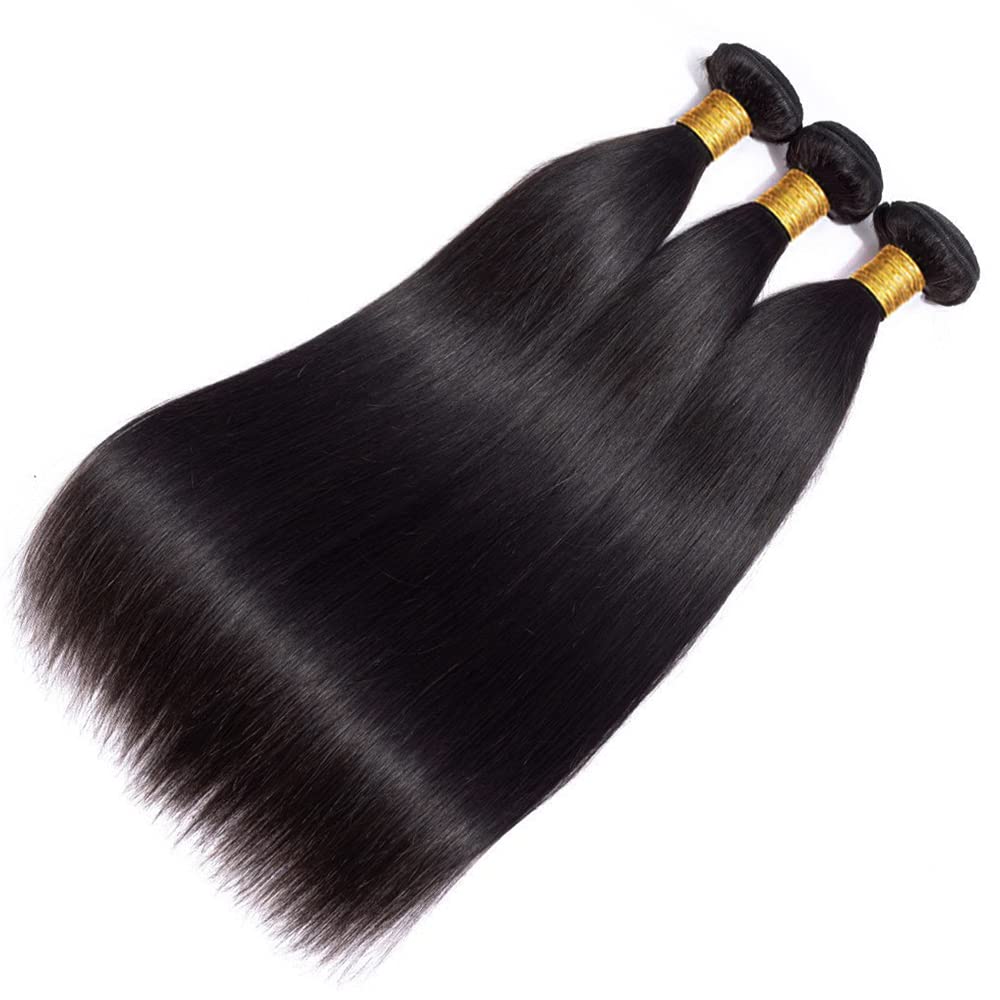 WOWQUEEN 10A Brazilian straight bundles weft detail highlighting strong construction