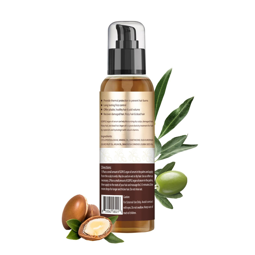 WOZUTUNT Argan Oil Serum nourishment-lock supports elasticity and resilience in all hair types.