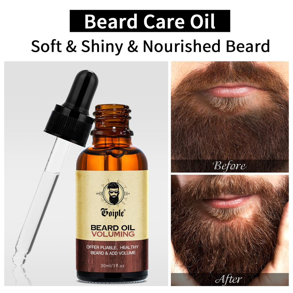 WOZUTUNT beard scissors showcasing precise trimming for longer hairs.