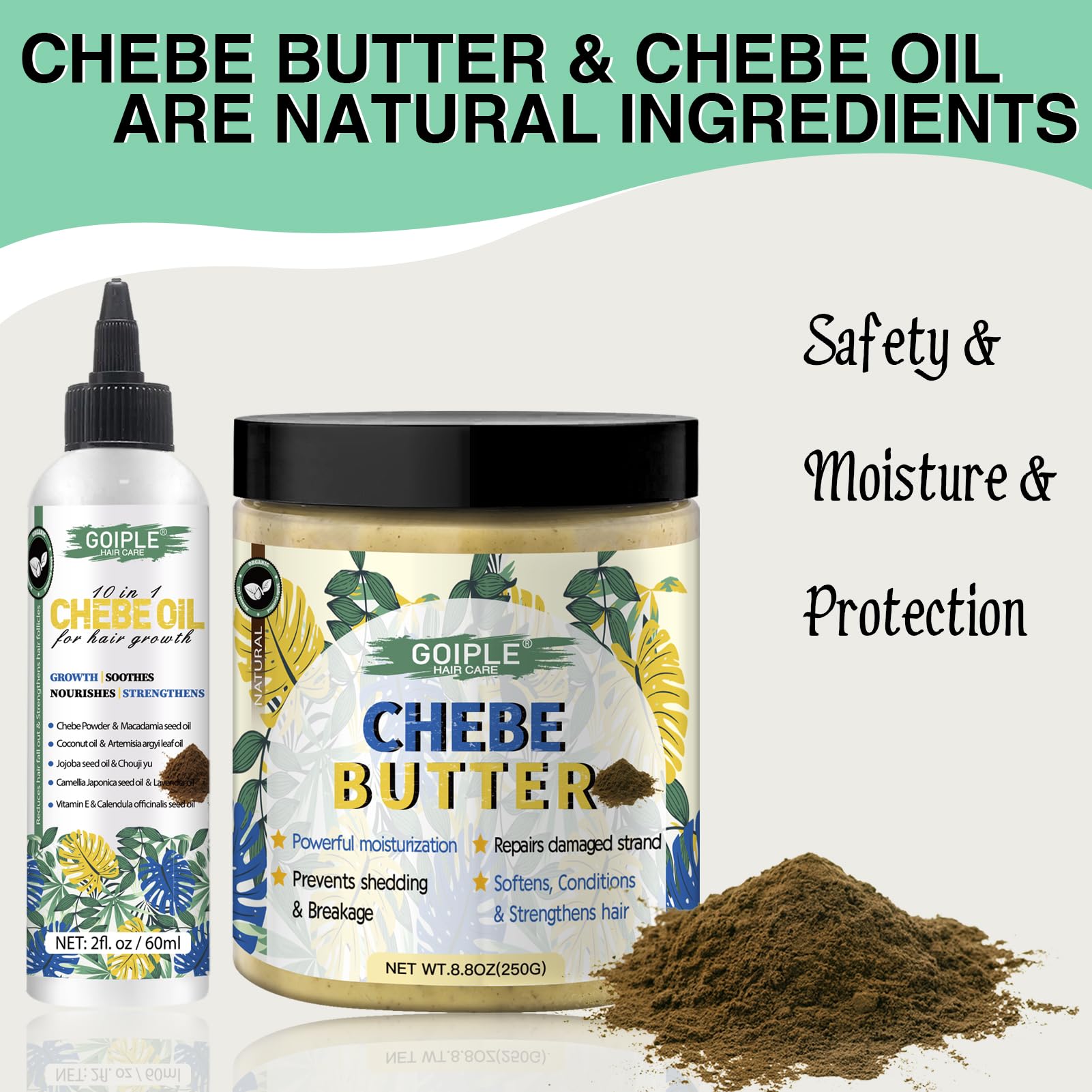 WOZUTUNT Chebe Aceite, aplicación suave para cabello