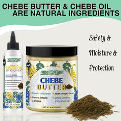 WOZUTUNT Chebe hair butter jar showing rich cream ideal for deep conditioning.