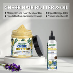WOZUTUNT Chebe hair butter texture closeup reveals creamy consistency for softness.