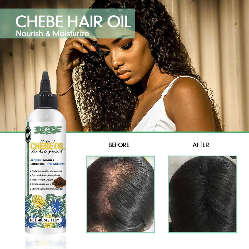 WOZUTUNT Chebe oil texture during application on hair