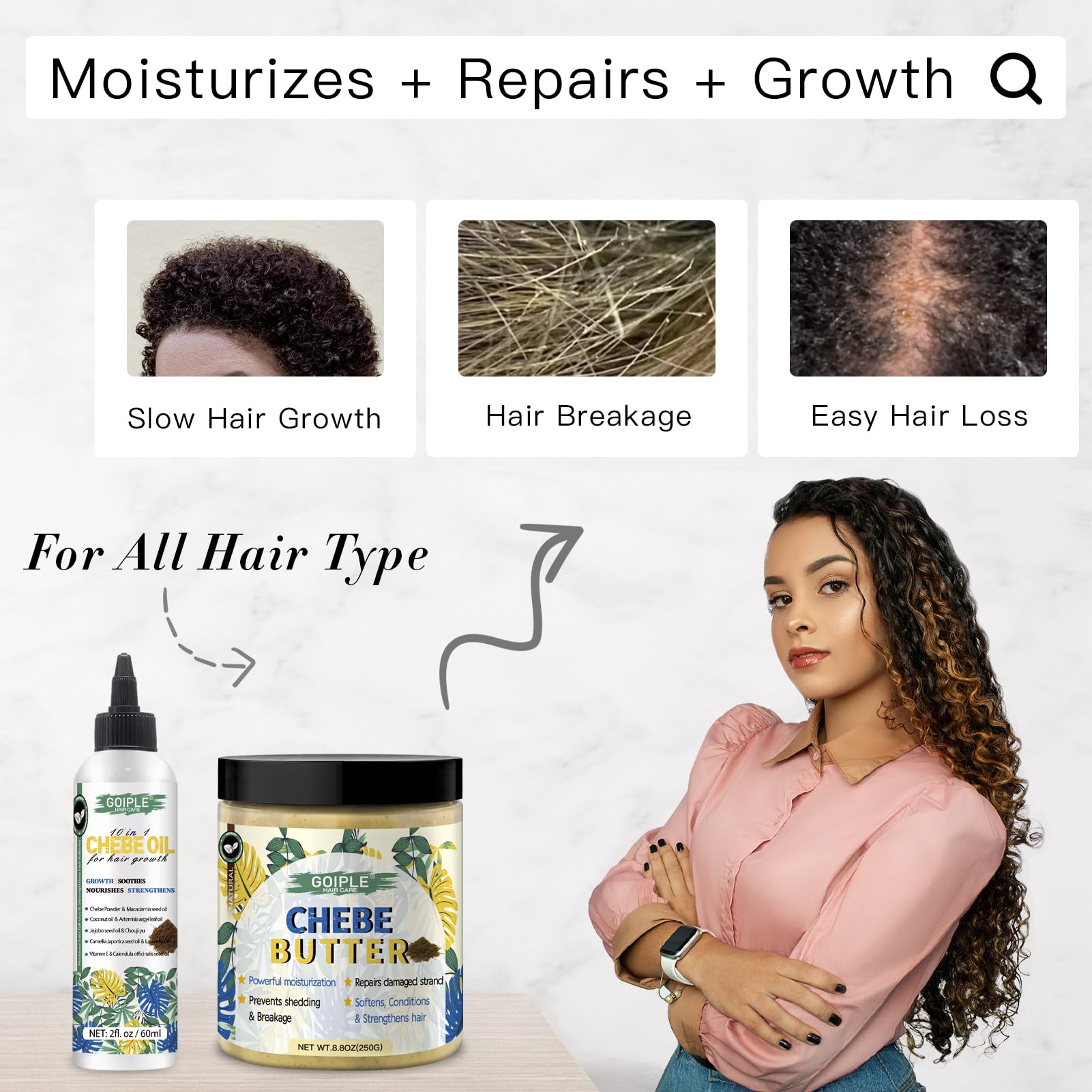 WOZUTUNT Chebe scalp nourishment shot highlights balanced moisture for comfortable scalp.