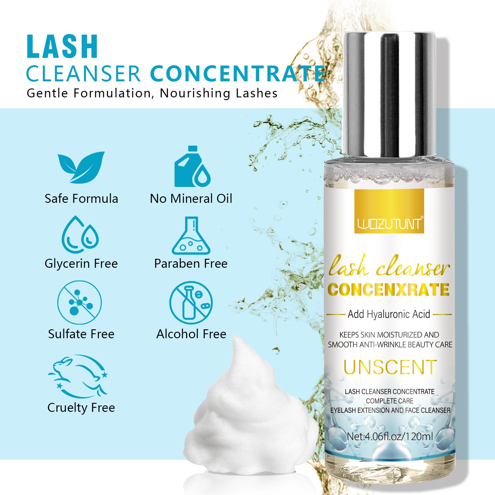 WOZUTUNT disposable mascara wand set supports hygienic application