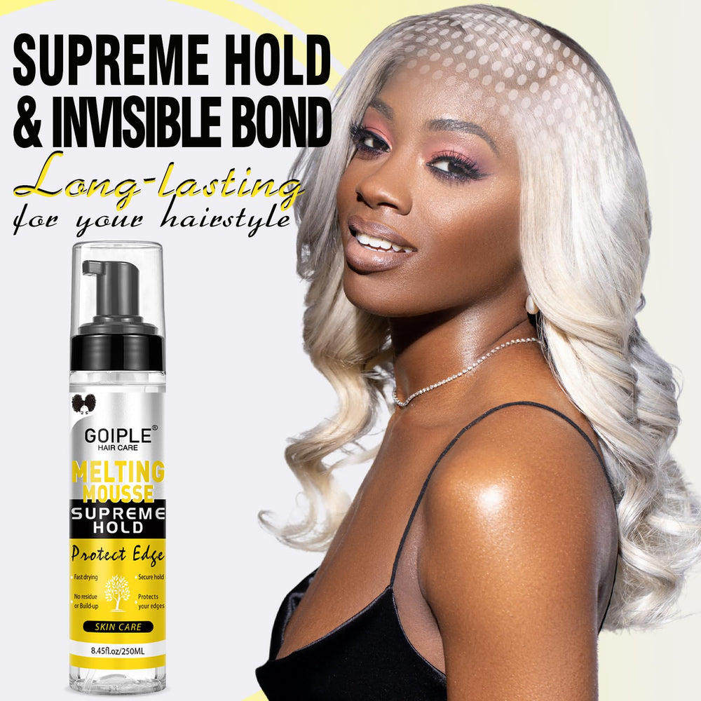 WOZUTUNT fast-drying-application enables simple, quick wig setup.