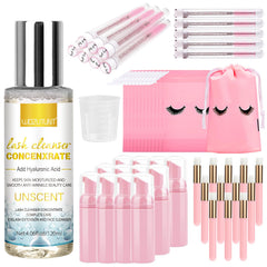 WOZUTUNT lash shampoo concentrate bottle delivers thorough cleansing for lashes