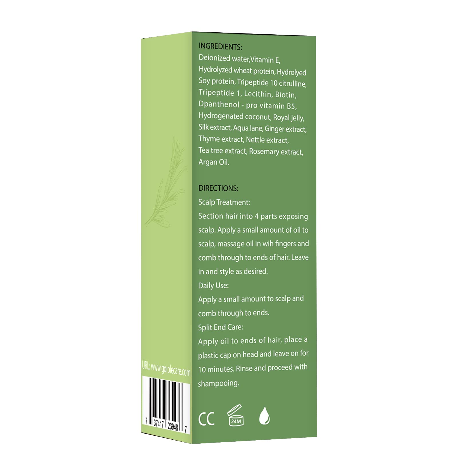 WOZUTUNT Rosemary Oil massage on scalp promotes nourishment