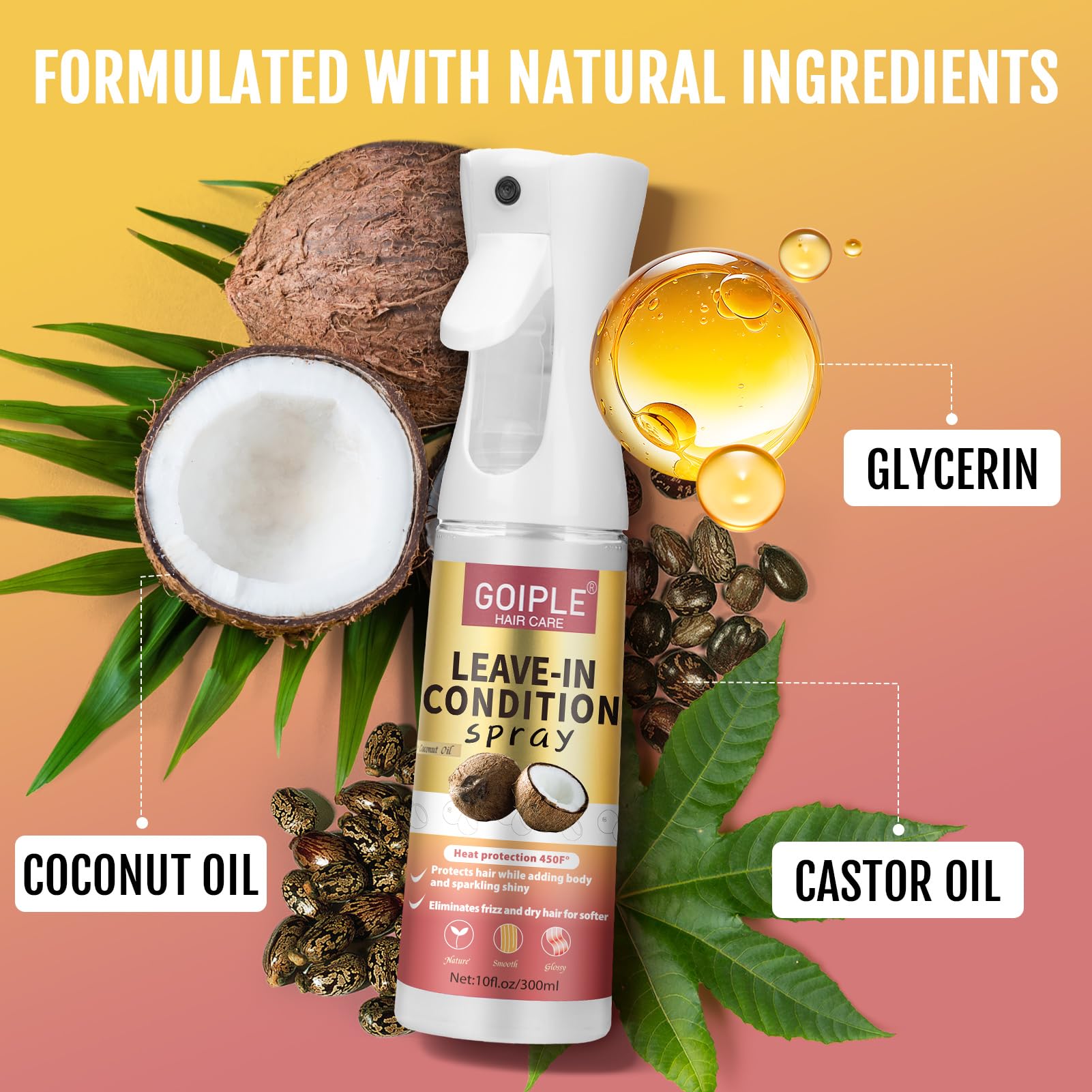 WOZUTUNT smooths flyaways after use with lightweight detangling action